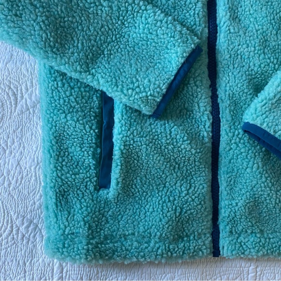 NWT Lands End Kids Sherpa Fleece Hooded Jacket size small - Picture 9 of 10